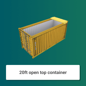 20ft open top container lp