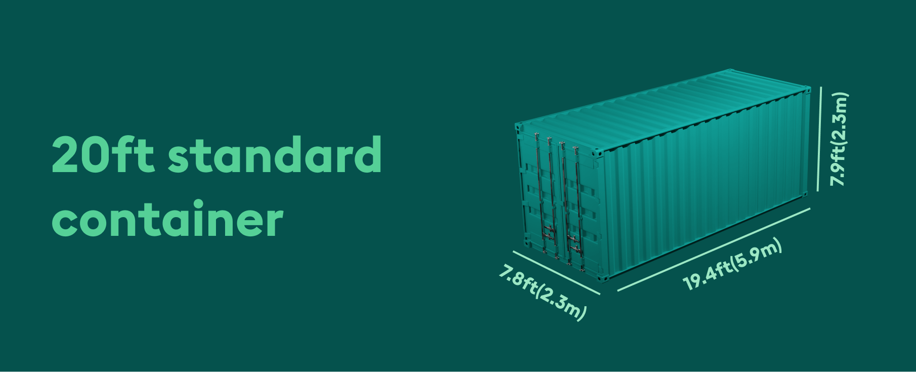 20ft standard container