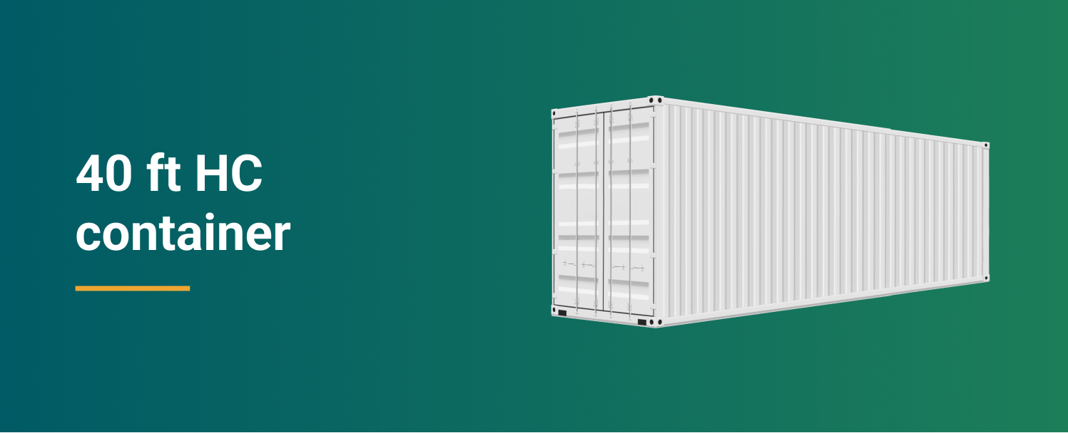 40ft high cube container