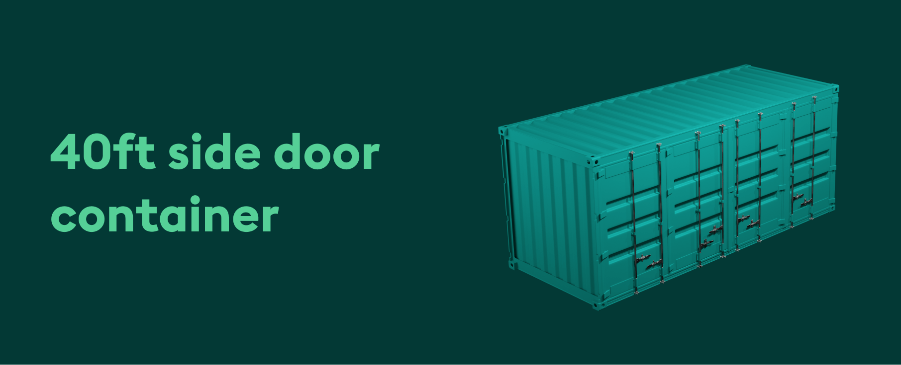 40ft side door container