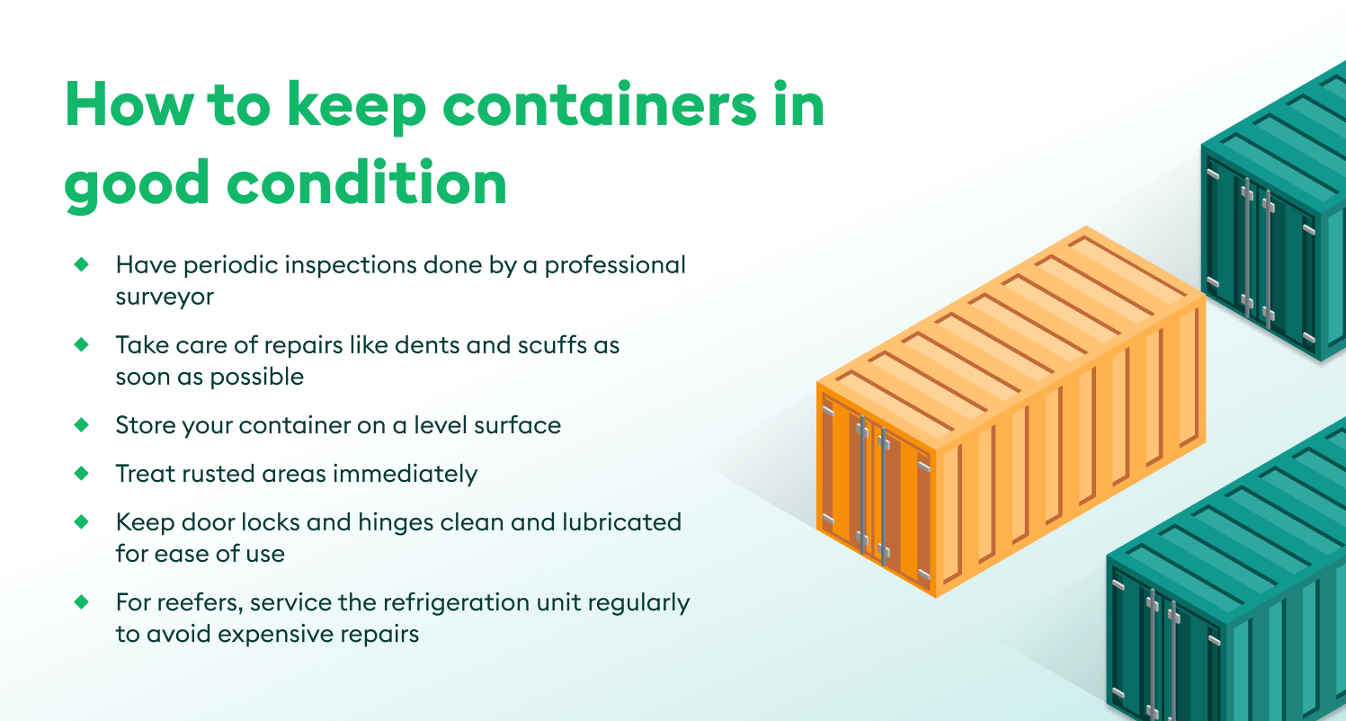 How to keep your containers in good condition