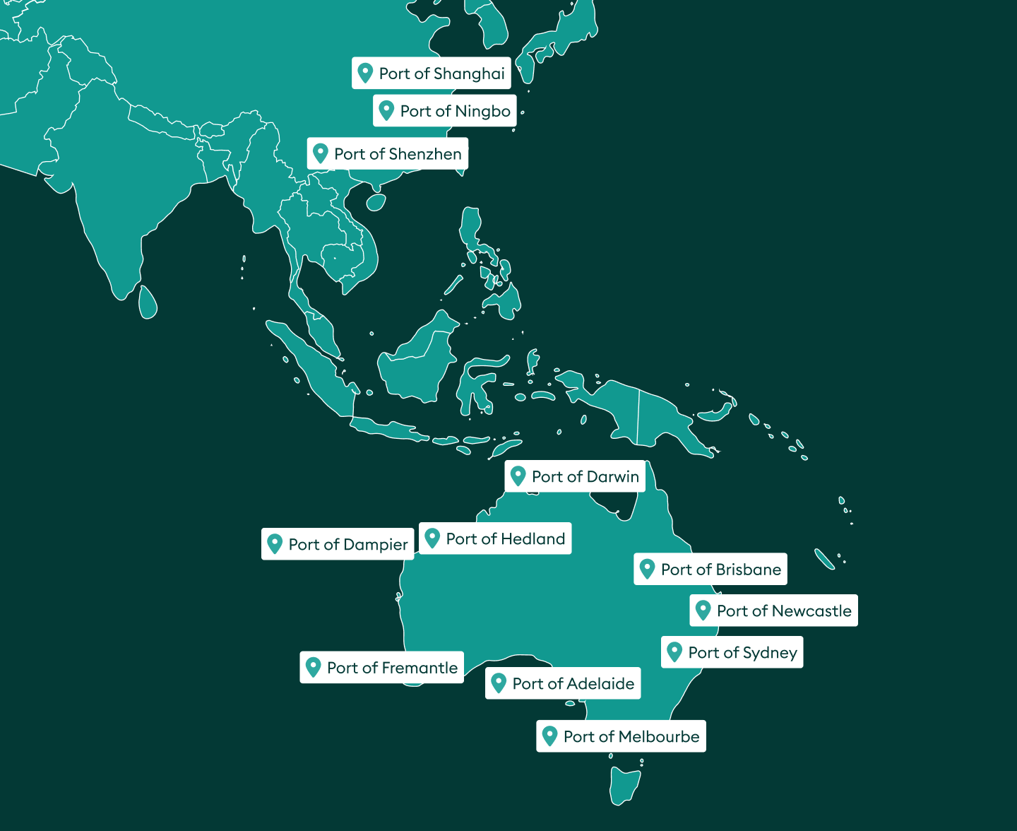 Shipping container from China to Australia: Top routes 2024