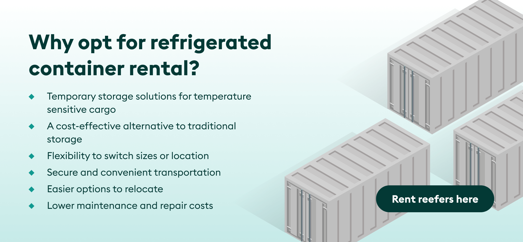 Why opt for Refrigerated container rental?