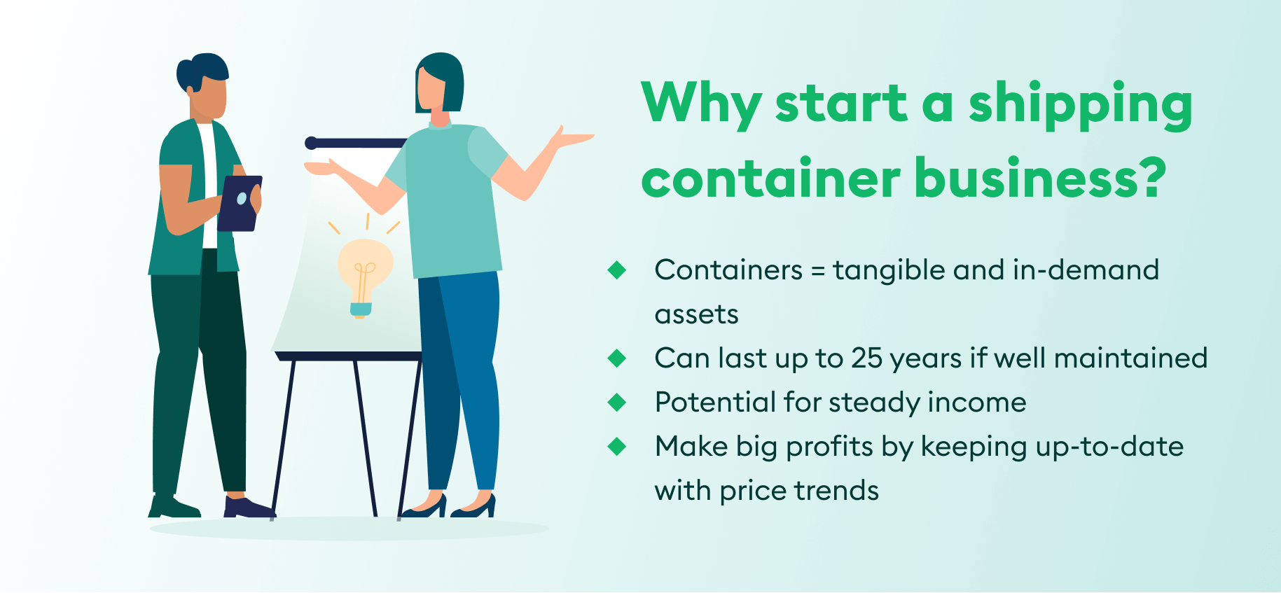 Why start a shipping container business